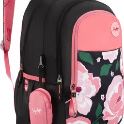 skybags Large 37 L Backpack FLORAL 01 SCHOOL BACKPACK RC BLACK image 4