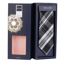 PELUCHE Black Checked Broad Tie image 2