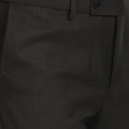 Arrow Green Slim Fit Self Pattern Trousers image 5