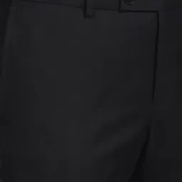 Arrow Black Slim Fit Self Pattern Trousers image 5