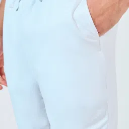 Styli White Regular Fit Solid Sports Shorts image 3