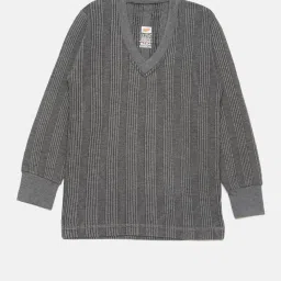 Dollar Unisex Grey Textured Full Sleeves Top with Pyjamas image 3