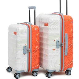 uppercase Topo Set Of 2 Printed Hard-Sided Trolley Bags image 1