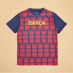 Pantaloons Junior Boys Blue Depths & Red Printed T-Shirts image 3