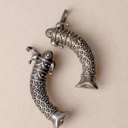 Teejh Yasti Silver Oxidized Ear Cuff Earrings-picture-26