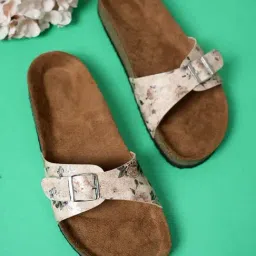 Mozafia Women's Cream Casual Sandals-picture-20