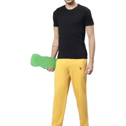 Vimal Jonney Yellow & White Cotton Lounge Pants - Pack of 2 image 5