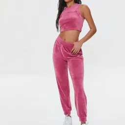 Forever 21 Pink Maxi Crop Top With Pants-image-76