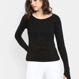 Appulse Black Cotton Slim Fit T-Shirt-picture-23