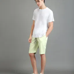 Bewakoof Light Green Regular Fit Shorts image 5