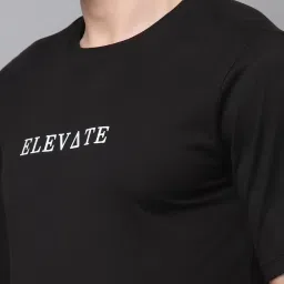 Rigo Black Slim Fit Graphic Print T-Shirt image 5