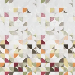 DDecor Jazz Geometric Red Cotton 136 TC Double Bedsheet With 2 Pillow Covers image 5