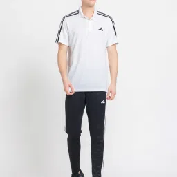 adidas TR-ES PIQ White & Black Regular Fit Sports Polo T-Shirt image 5