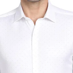 Turtle White Slim Fit Shirt image 5