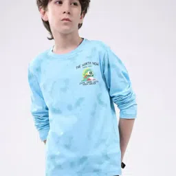 Monte Carlo Kids Blue Printed T-Shirt-image-93