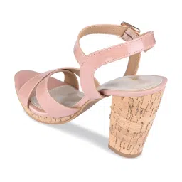 Rocia by Regal Women's Nude Ankle Strap Sandals image 5