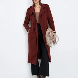 Styli Rust Polyester Regular Fit Jacket-picture-15