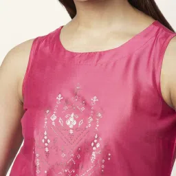 Akkriti by Pantaloons Pink Printed Top image 5