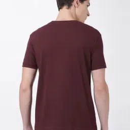 Crocodile Wine Cotton Regular Fit T-Shirt image 2