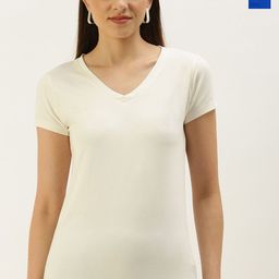 De Moza Women Pack of 2 V-Neck T-shirt-picture-38