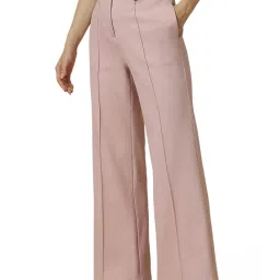 Allen Solly Pink Plain Trousers image 3