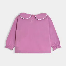 MiArcus Girls Mauve Printed Full Sleeves Casual Tops Tees image 3
