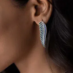 Shaya 92.5 Sterling Silver Owning My Weird Humour Earrings-picture-37