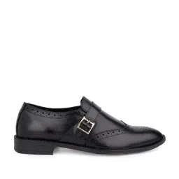 La Botte Men's Black Monk Shoes-image-60