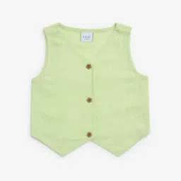 HOP Kids by Westside Lime Embroidered Waistcoat-picture-20