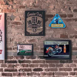 eazy wagon Blue & Orange-Colored Gin'spiration Number Plates Big Wall Art image 2