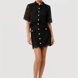 Forever New Lara Lace Scallop Mini Skirt image 4