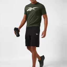 Reebok Black Regular Fit Sports Shorts image 5