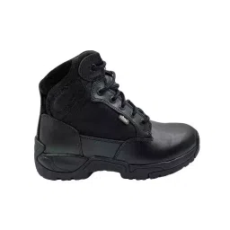 Allen Cooper Plain Toe Combat Boot High Ankle Rubber Sole Size 12 UK/India Black, AC-6088 image 1