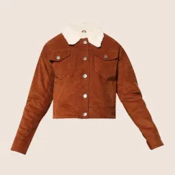 Only Brown Cotton Regular Fit Jacket image 4