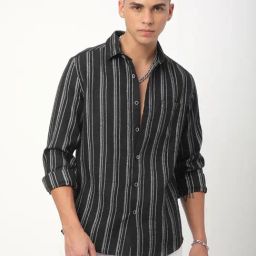 VASTRADO Core Fashion Black Stripes Shirt-picture-7