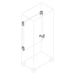 ABB IS2 Series Galvanised Steel Partial Mounting Plate, 120mm W, 120mm L for Use with IS2 Enclosures, EA2101 image 1