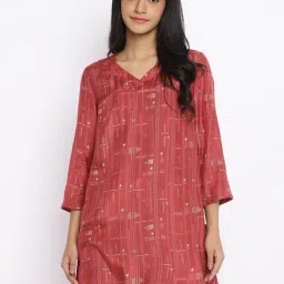Fabindia Red Printed Tunic-picture-10