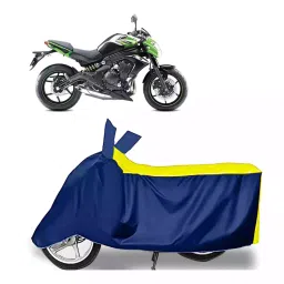 Auto Pearl Bike Cover for Kawasaki ER 6N (Yellow & Blue)-picture-27