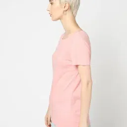 GAP Peach Solid T-Shirt image 4