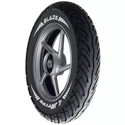 jk tyre JK Tyres Blaze BA23 90/90-12 Tyre and Tube Fitted for Scooter image 2