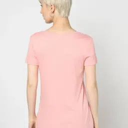 GAP Peach Solid T-Shirt image 2