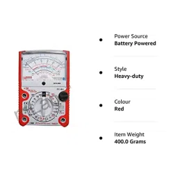 MetroQ MTQ 890 10-1000V AC Analog Multimeter image 4