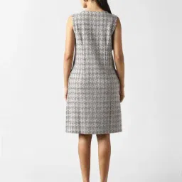 Van Heusen Grey Regular Fit Textured Formal Dress image 3
