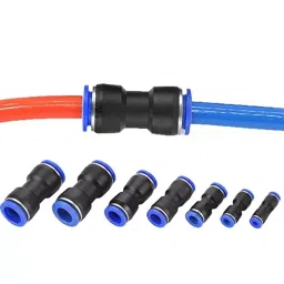 B K JAGAN & CO 6 X 6 mm Pneumatic Push Straight Union Connector (Pack of 5 Pcs) 1459 image 2