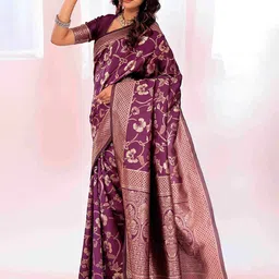 Moda Rapido Woven Design Zari Banarasi Saree image 2