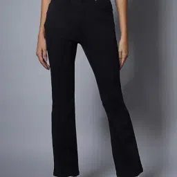 High Star Black Regular Fit High Rise Jeans-image-58