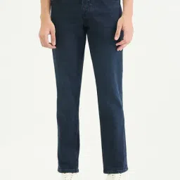 Antony Morato Men Slim Straight Fit Navy Blue Solid Jeans-picture-35