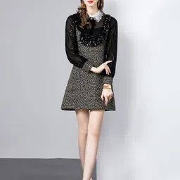 JC Collection Women Embellished A-line Mini Dress-image-15