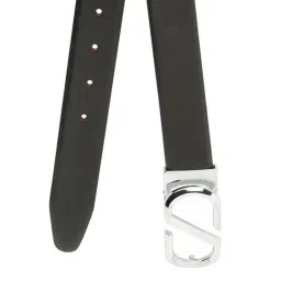 Teakwood Leathers Black Leather Waist Belt for Men image 4