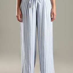 Tommy Hilfiger Women Striped Flared Trousers-picture-17